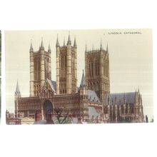 LINCOLN CATHEDRAL.. unused vintage postcard by Valentine (a)