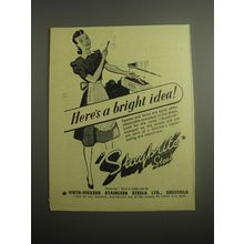 1948 Firth-Vickers Staybrite Steel Ad - Here's a bright idea