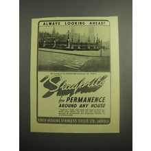 1948 Firth-Vickers Staybrite Steel Ad - Always looking ahead
