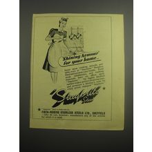 1948 Firth-Vickers Staybrite Steel Ad - Shining armour for your home