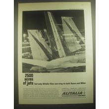 1962 Alitalia Airlines Ad - 2500 acres of jets