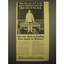 1966 Warley Birmingham Ad - From the age of 5 to 22 you've listened