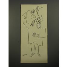 1954 Cartoon by Saul Steinberg - ink