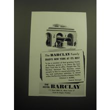 1949 Hotel Barclay Ad - The Barclay family enjoys New York at its best