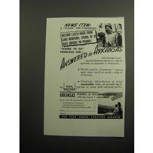 1949 Arkansas Resources and Development Commission Ad - A Flash for Fishermen