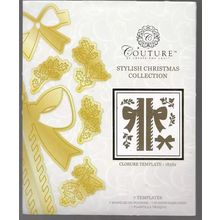 Couture. Stylish Christmas Collection Closure Template 18582 Die Set. Cardmaking