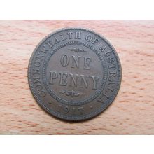 Australia 1917i (Calcutta) 1d Penny Coin