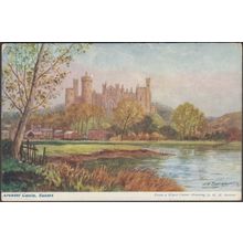 WH Borrow - Arundel Castle, Sussex, 1906 - Brown & Woodley Postcard