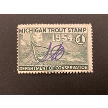 ICOLLECTZONE US Michigan 1954 Fine used