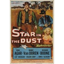 Star in the Dust 1956 Movie Film Poster Canvas iconic design