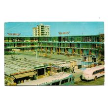 Postcard Australia Queensland Gold Coast 'Sea Breeze' surfers hotel posted 1965