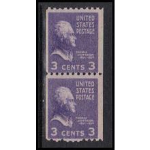 851 3c Thomas Jefferson Average MNH Pair K4803