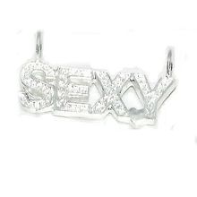 Sterling Silver SEXY Pendant