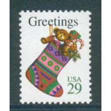 2872 29c Christmas Stocking Fine MNH P#S UL P11111 V5119