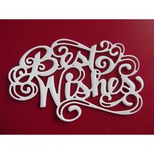 6 x Sue Wilson Die Cuts Best Wishes