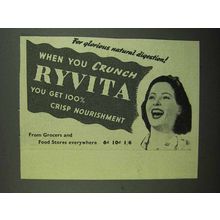 1939 Ryvita Crispbreads Ad - Glorious