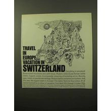 1964 Switzerland Tourism Ad - Travel in Europe