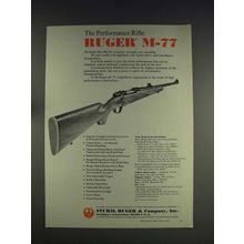 1974 Sturm, Ruger M-77 Rifle Ad - Performance