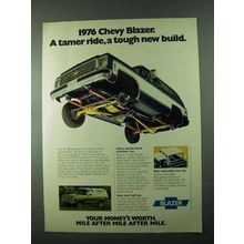 1976 Chevy Blazer Ad - A Tamer Ride, A Tough Build