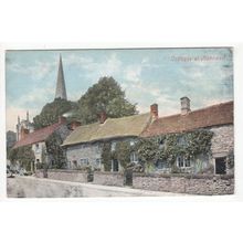 Old Cottages at Bakewell Postcard Derbyshire