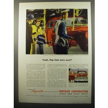1950 Chrysler Corporation Ad - Look, Pop - that one's ours!