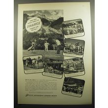 1952 French Government Tourist Office Ad - Take your whole family to France