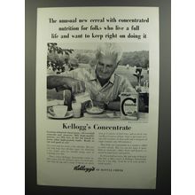 1962 Kellogg's Concentrate Cereal Ad - The unusual new cereal