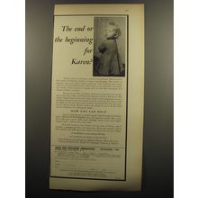 1953 Save the Children Federation Ad - The end or the beginning for Karen?