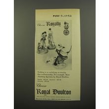1953 Royal Doulton Figurines Advertisement - Spring, Summer, Autumn