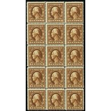 377, Mint NH F-VF RARE Block of 15 Stamps Cat $975.00 - Stuart Katz