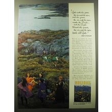 1960 Holiday Magazine Ad - God made the grass, the air and the rain