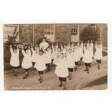 Dumb Bell Drill Muller Orphanage Ashley Down Bristol RP Creased Postcard
