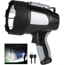 LBE Rechargeable Spotlight Outdoor, 90,000 Lumens Led Spotlight Flashlight with
