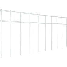 Adavin White Animal Barrier, 20 Pack No Dig Fence,Underground Garden Fencing, Pe