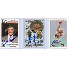 Autographed 3 Card Lot with Aaron Rodgers Signed