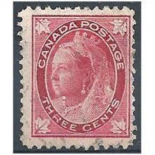 Canada 1897 SG145 3c Carmine Very Fine.Used.