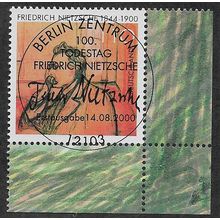 GER 2000 110pf 'FRIEDRICH NIETZSCHE' (CORNER MARGIN) FINE USED (EBID59-439)