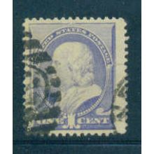 Used 212 1c Benjamin Franklin Almost Very Fine M01344
