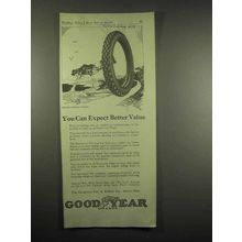 1917 Goodyear Tires Ad - Expect Better Value