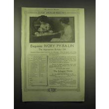 1918 Du Pont Ivory Py-ra-lin Ad - Exquisite