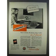 1946 Westinghouse Induction Heating Ad - in 7 Seconds