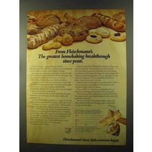 1973 Fleischmann's Yeast Ad - Homebaking Breakthrough