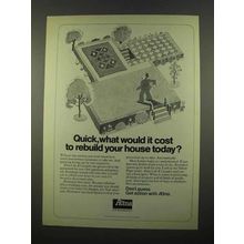 1975 Aetna Insurance Ad - Rebuild Your House Today