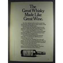 1980 Old Forester Whisky Ad - Make Like Great Wine