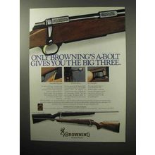 1987 Browning A-Bolt Rifle Ad - Stainless Stalker