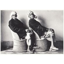 New Delhi Elderly Twins OAP Indian Raghu Rai Postcar
