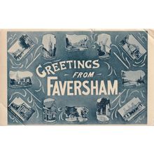Greetings From Faversham Kent Hospital Old Postcard