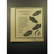 1957 Bloomingdale's Shoes Ad - Distinguished footwear from England