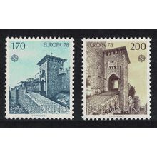 San Marino Europa CEPT Architecture Gates 2v 1978 MNH SG#1090-1091