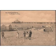 La Plage et le Pier, Blankenberghe, c.1910 - CPA